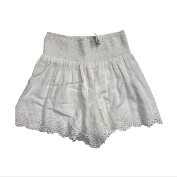 Rebecca Taylor Embroidered Trim Flowy Shorts - Picture 8 of 10